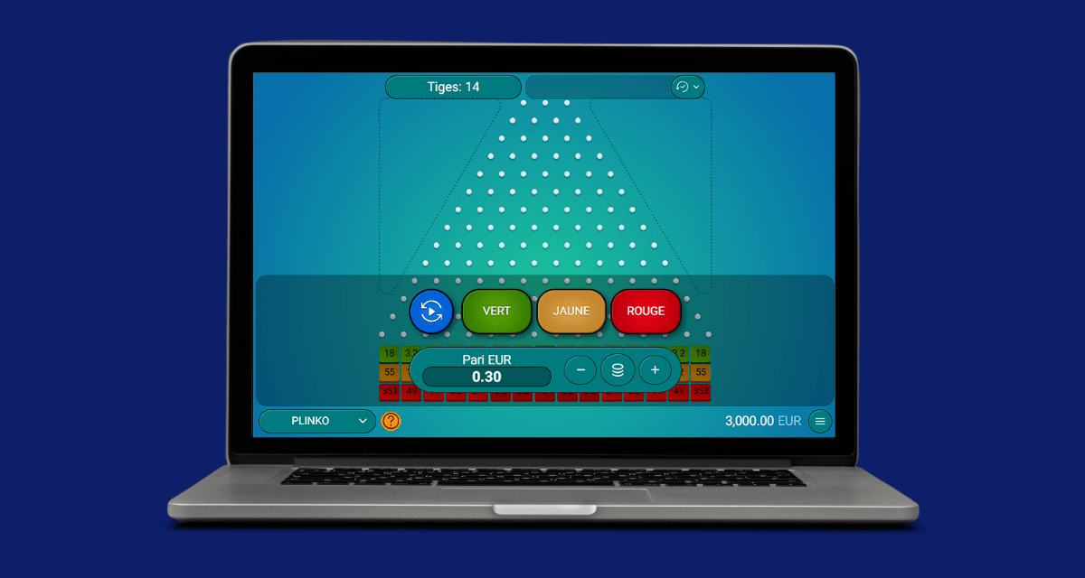 Mini-jeu de casino Plinko