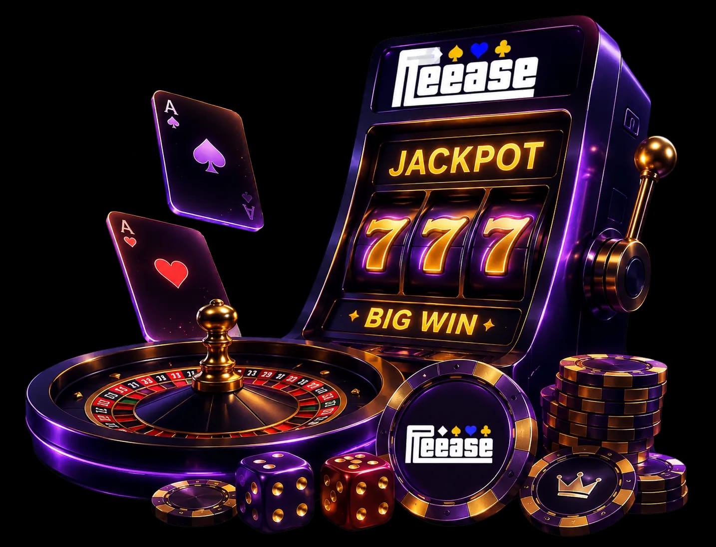 Machine à sous please avec jetons et roulette