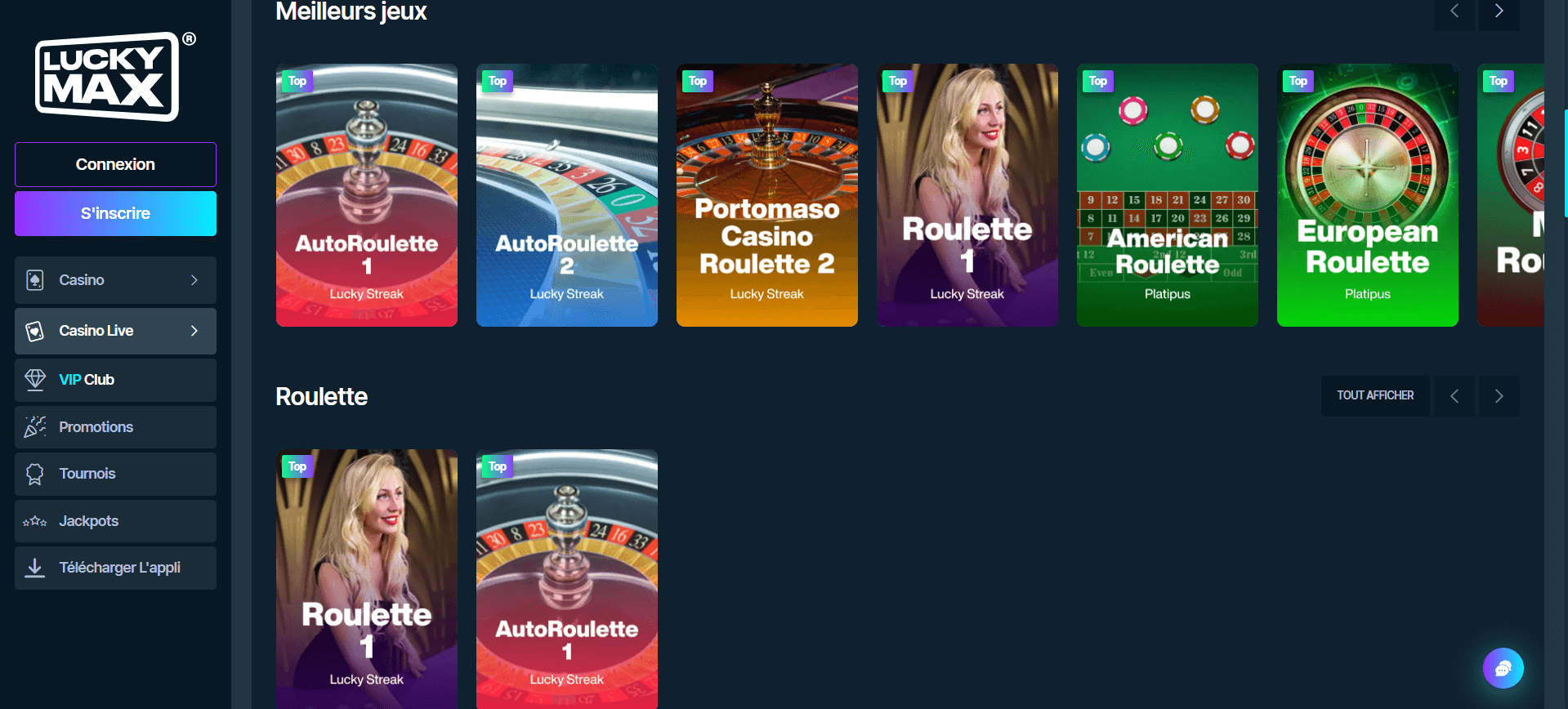 LuckyMax Live Casino