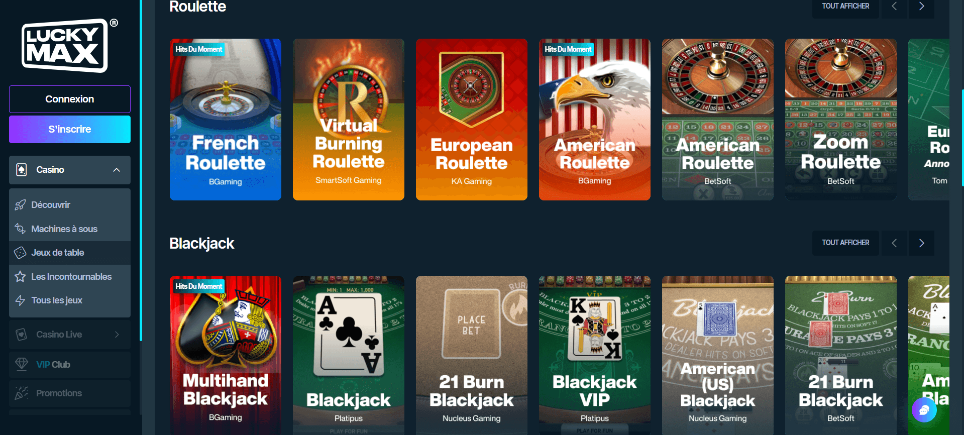 LuckyMax Jeux de table