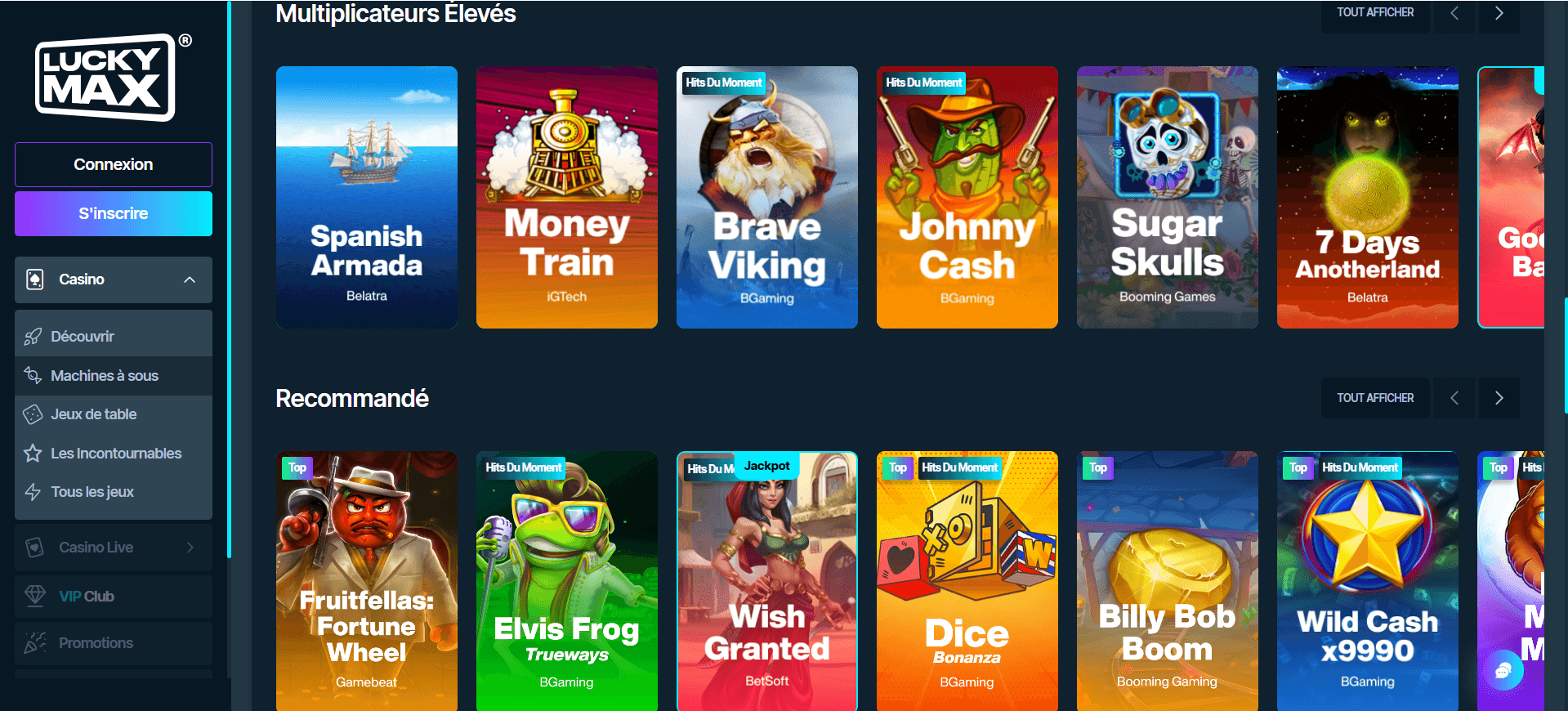 LuckyMax Machines à sous