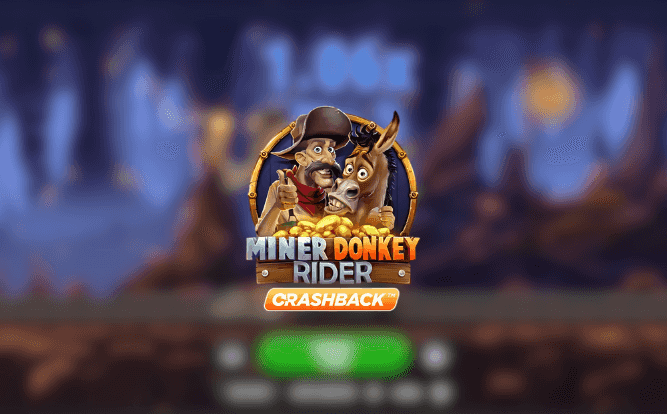 banner Miner Donkey Rider