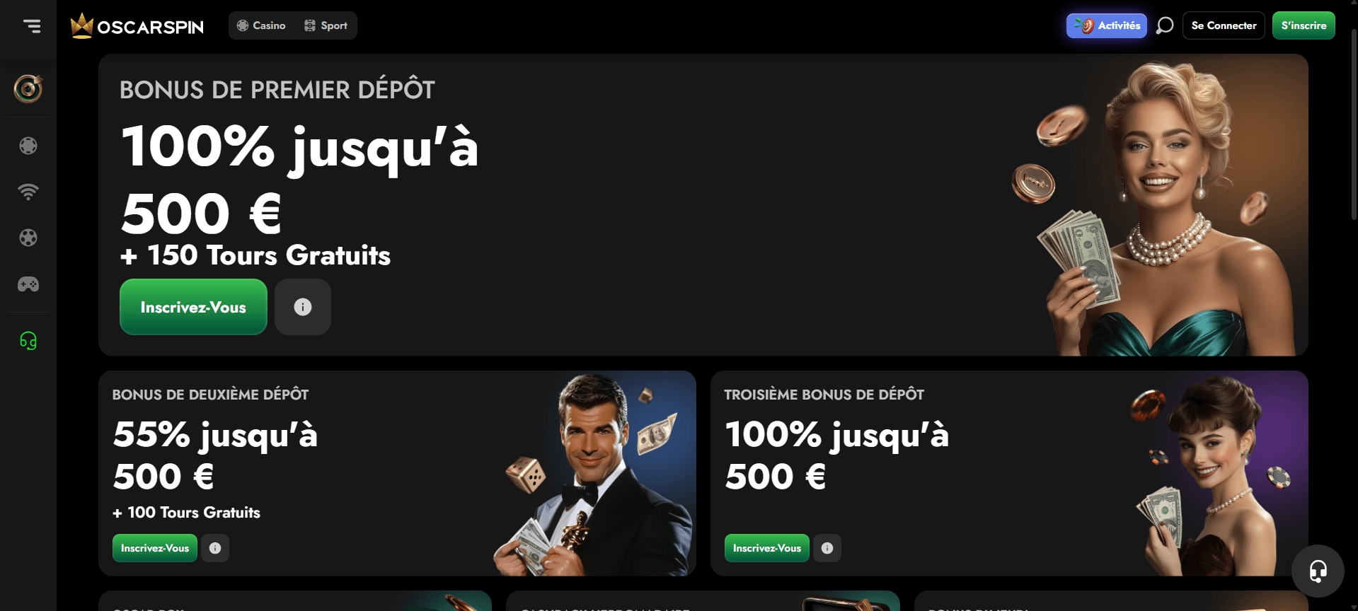 bonus oscarspin casino