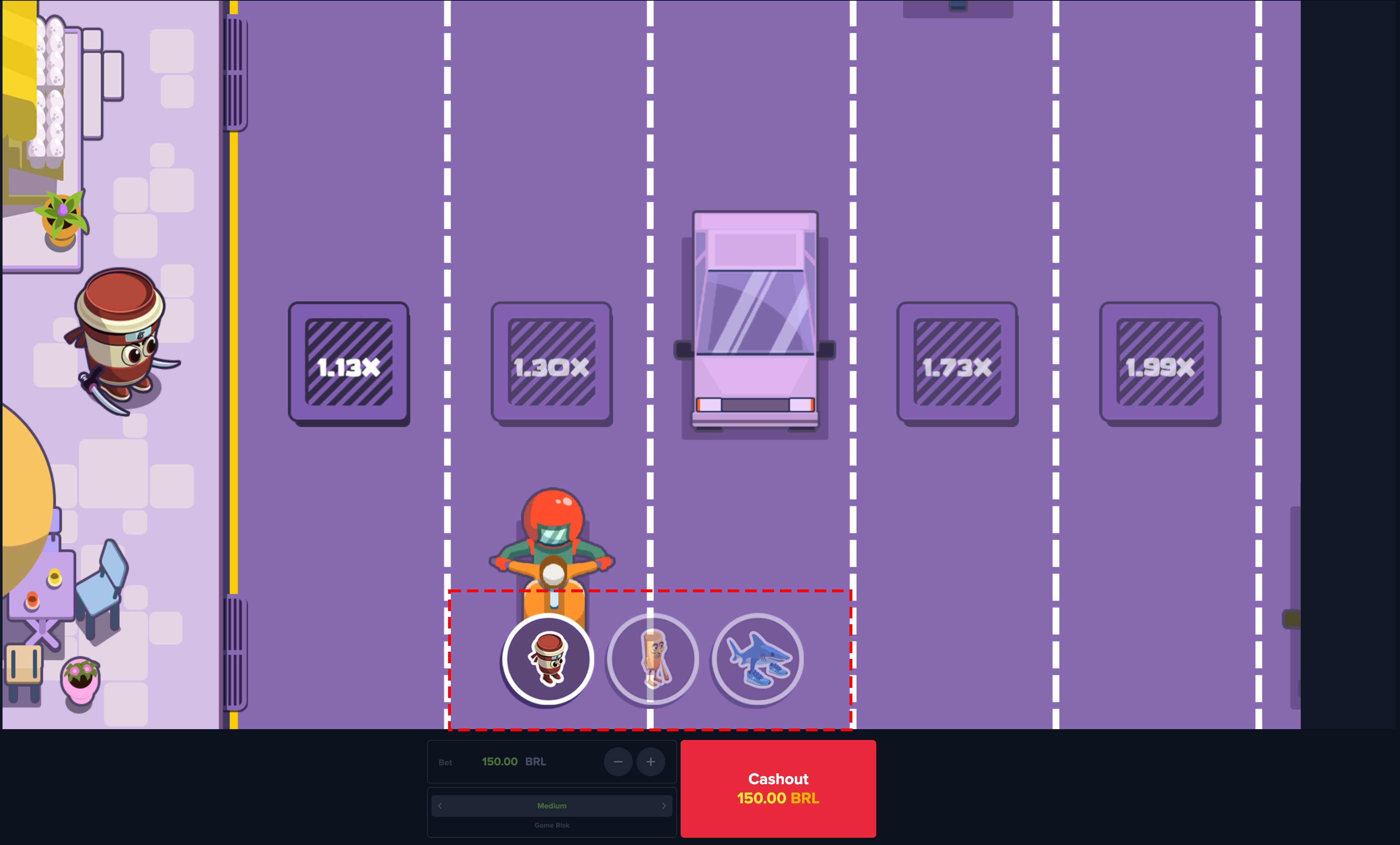 Choisir un personnage sur Brainrot