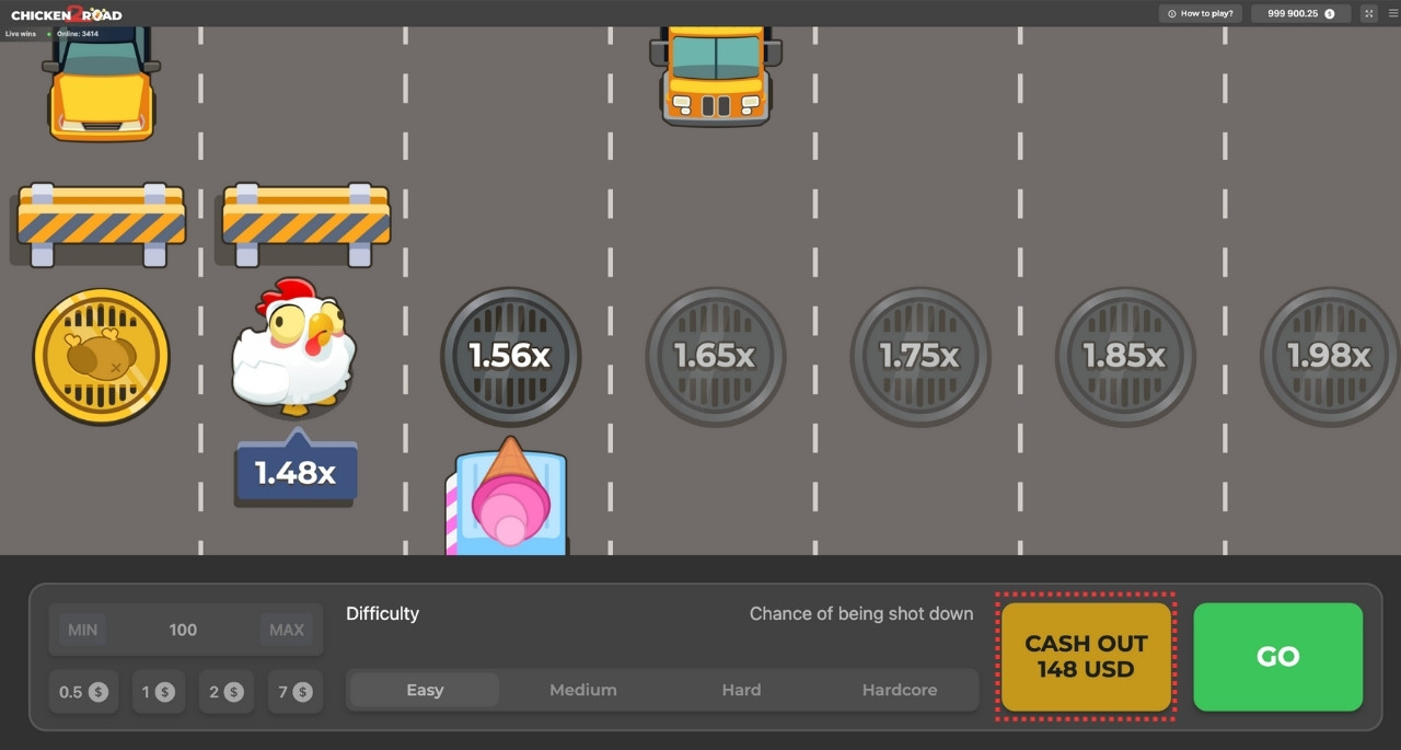 Retirer ses gains sur Chicken Road 2
