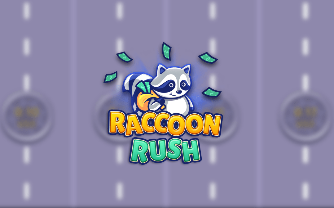 banner Raccoon Rush