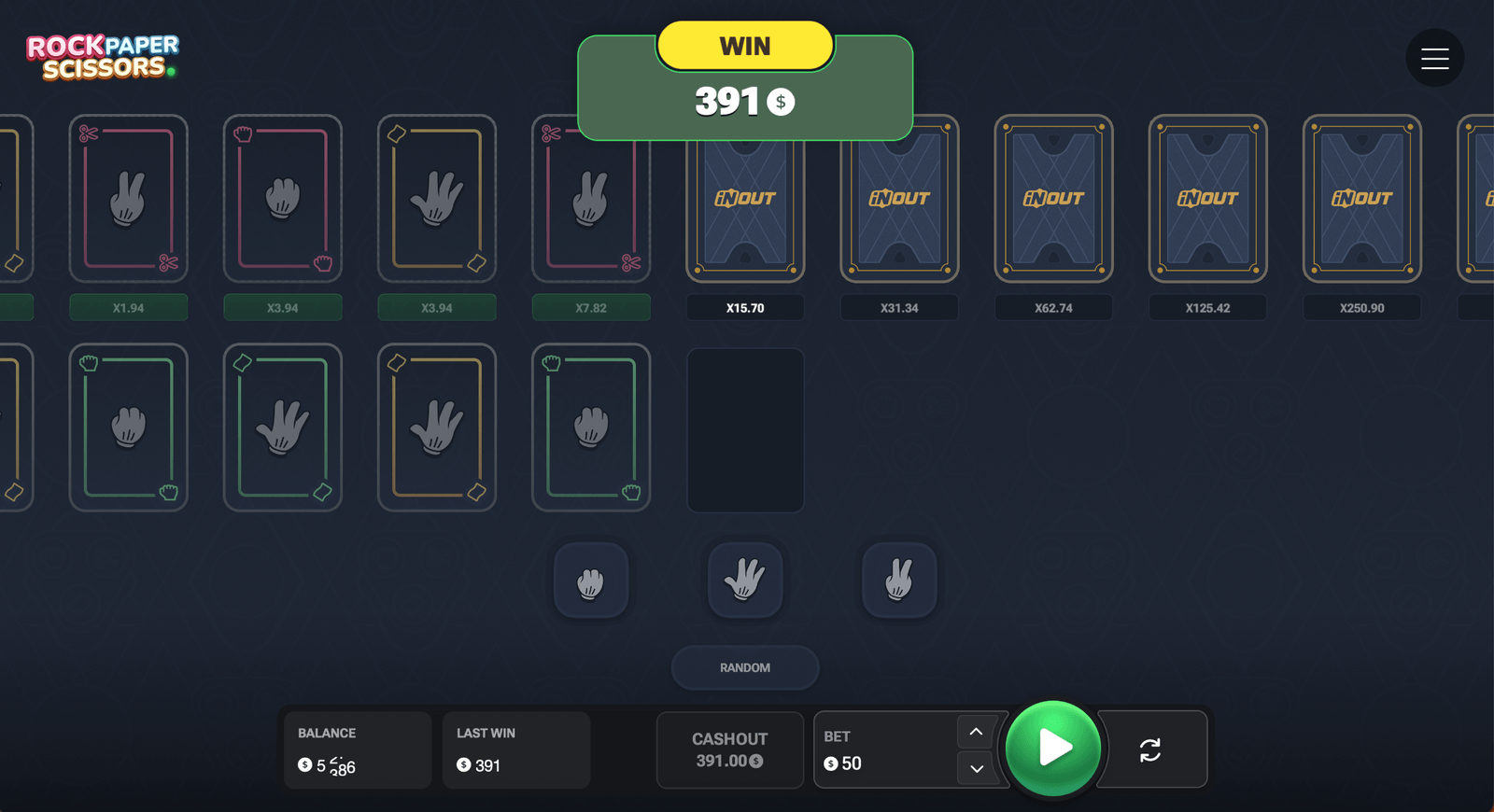Rock Paper Scissors gains