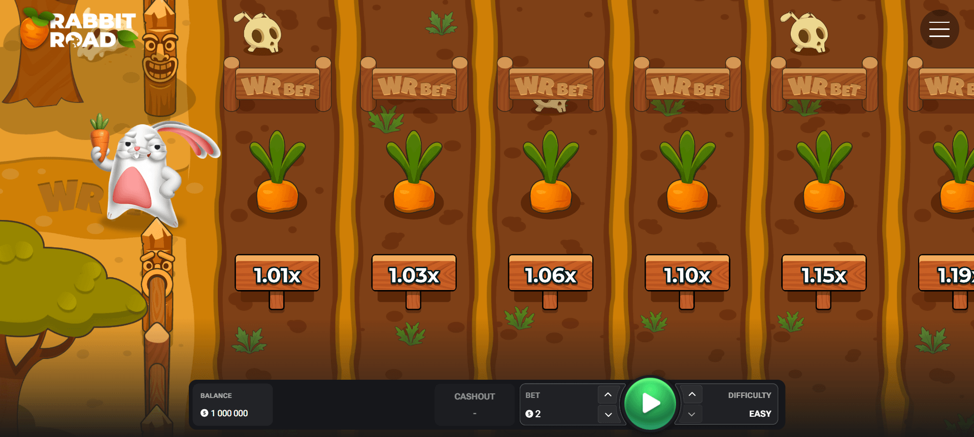 Rabbit Road jeu de casino